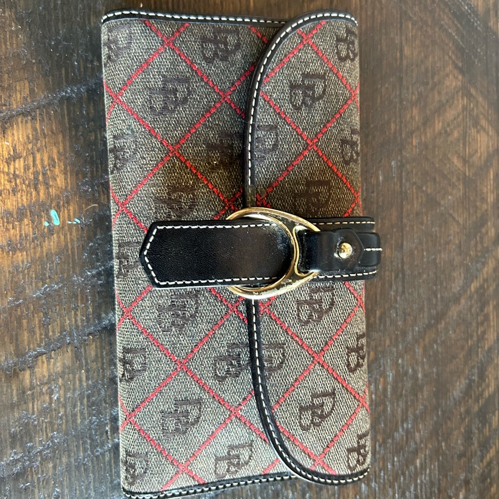 Dooney & Bourke Black and Red Wallet